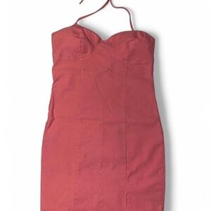Vintage by Wearever Pink Spaghetti Strap Bodycon Mini Dress in women’s size XL.